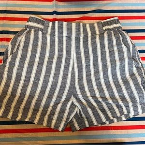 Christian Siriano 100% Linen shorts- Small